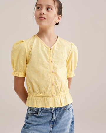 WE Fashion Blúzka - Žltá: predná strana