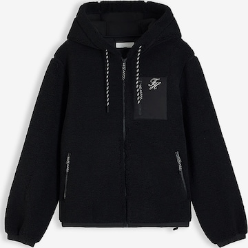 TOMMY HILFIGER Sweat jacket in Black: front