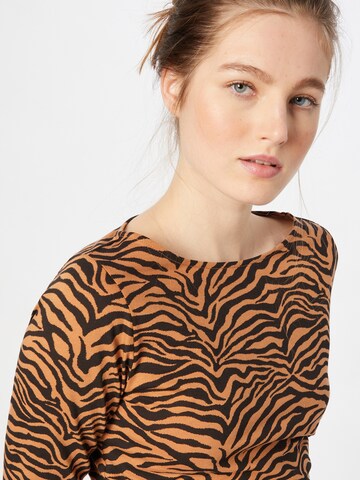 Dorothy Perkins - Camisa 'Zebra' em castanho