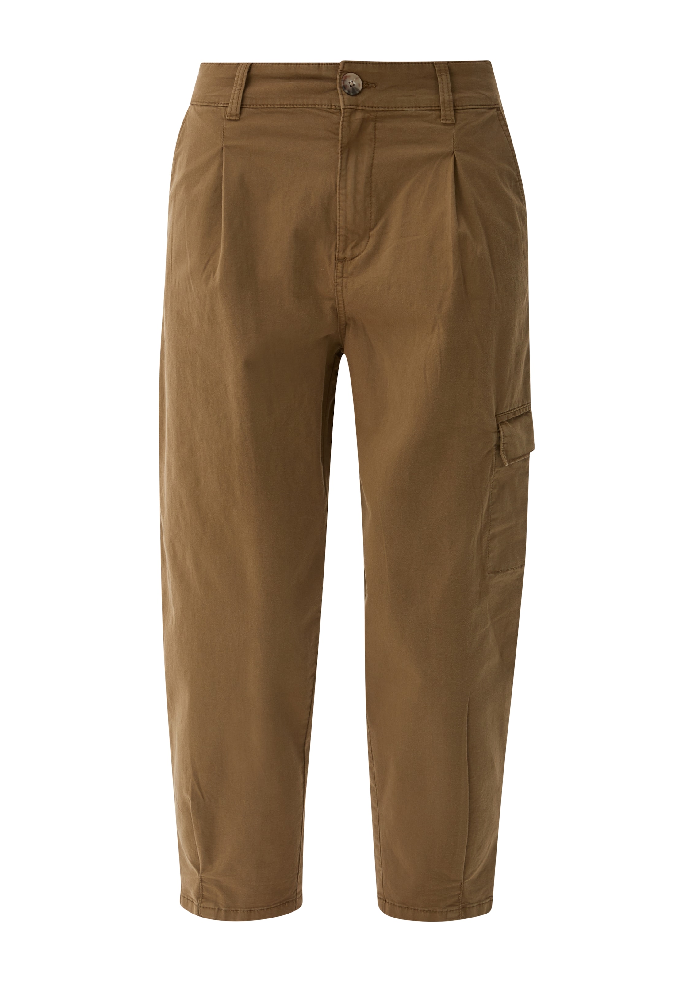 s.Oliver Tapered Cargo trousers in Green: front