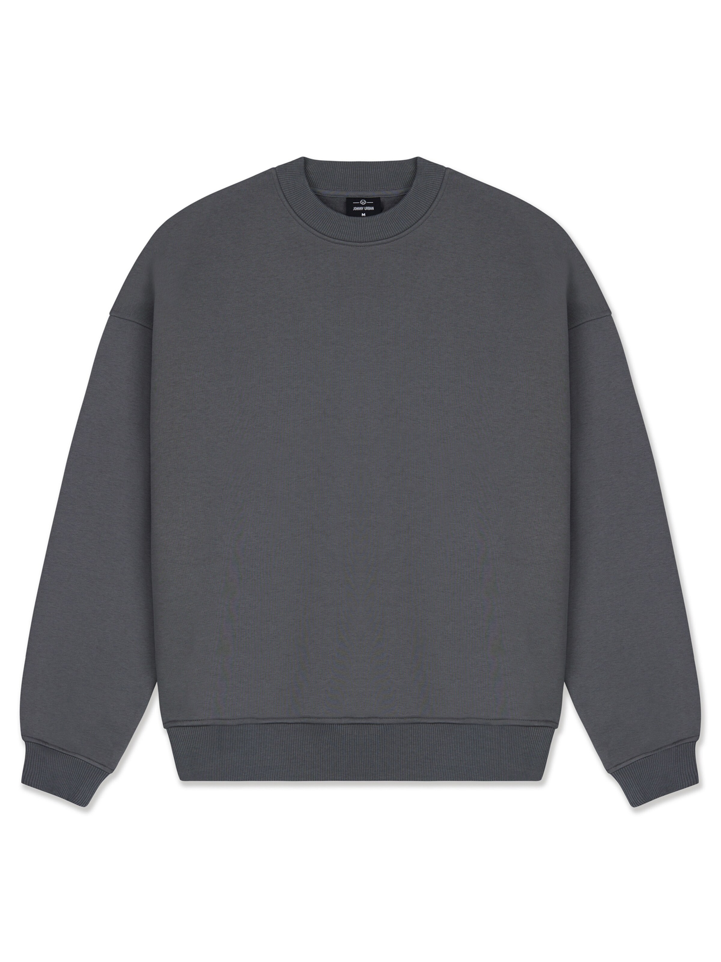 Johnny Urban Μπλούζα φούτερ 'Carter Oversized' σε γκρι: μπροστά