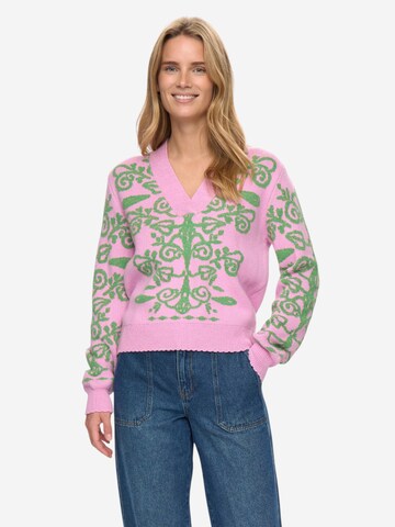 Pull-over 'NUSEIDA PULLOVER' NÜMPH en rose : devant