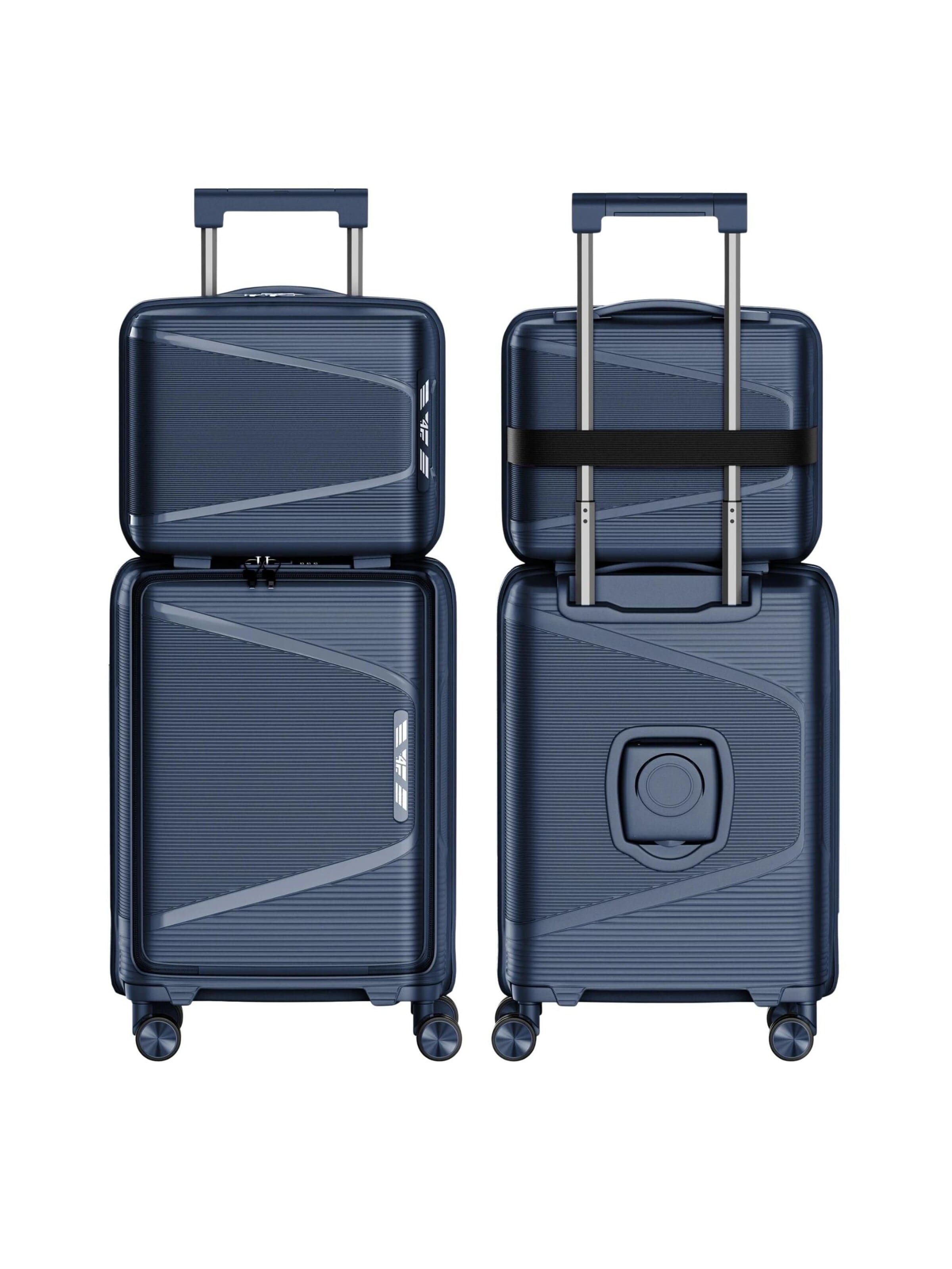 4FLY Suitcase Set 'Linea Lux' in Blue: front