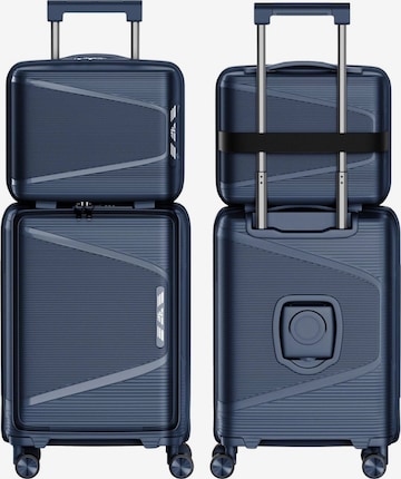 4FLY Suitcase Set 'Linea Lux' in Blue: front