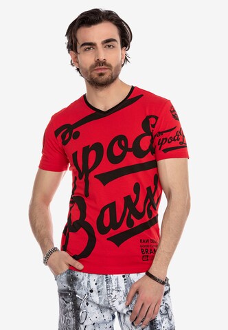 CIPO & BAXX T-Shirt 'CT635' in Rot: Vorderseite