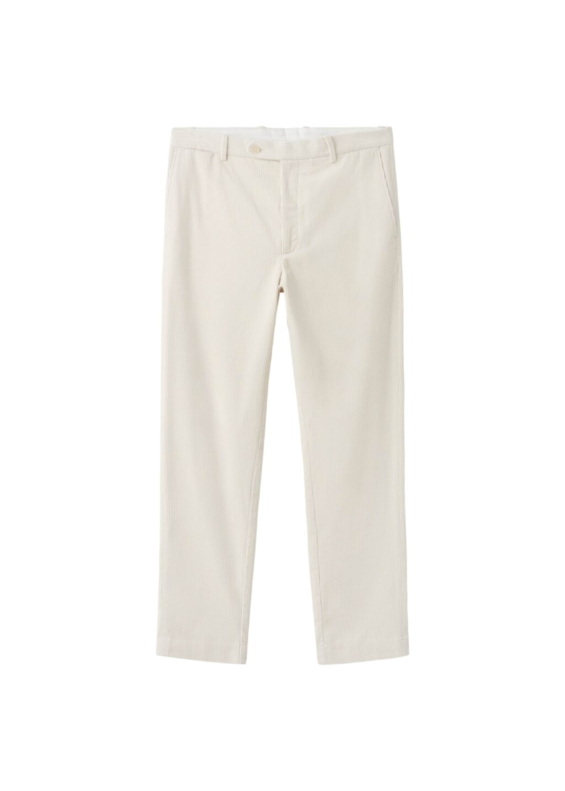 MANGO MAN Pants 'Pierre' in White: front