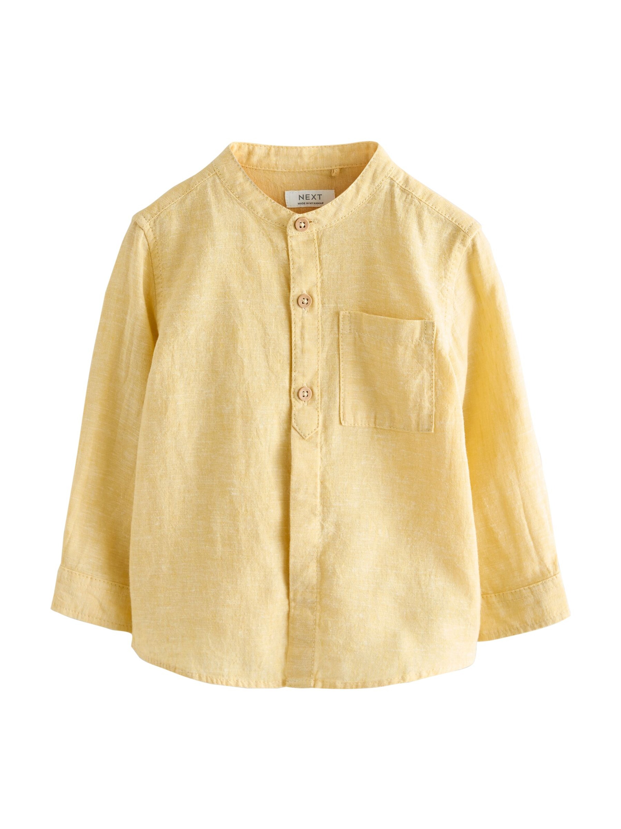 Next - Regular Fit Camisa em amarelo: frente