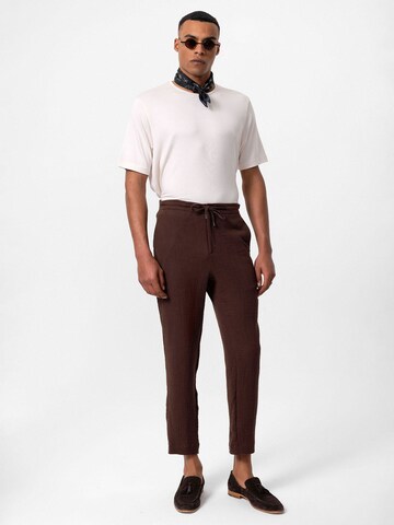 Tapered Pantaloni di Antioch in marrone