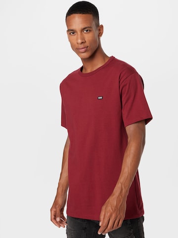 VANS - Camisa 'Off The Wall' em vermelho: frente