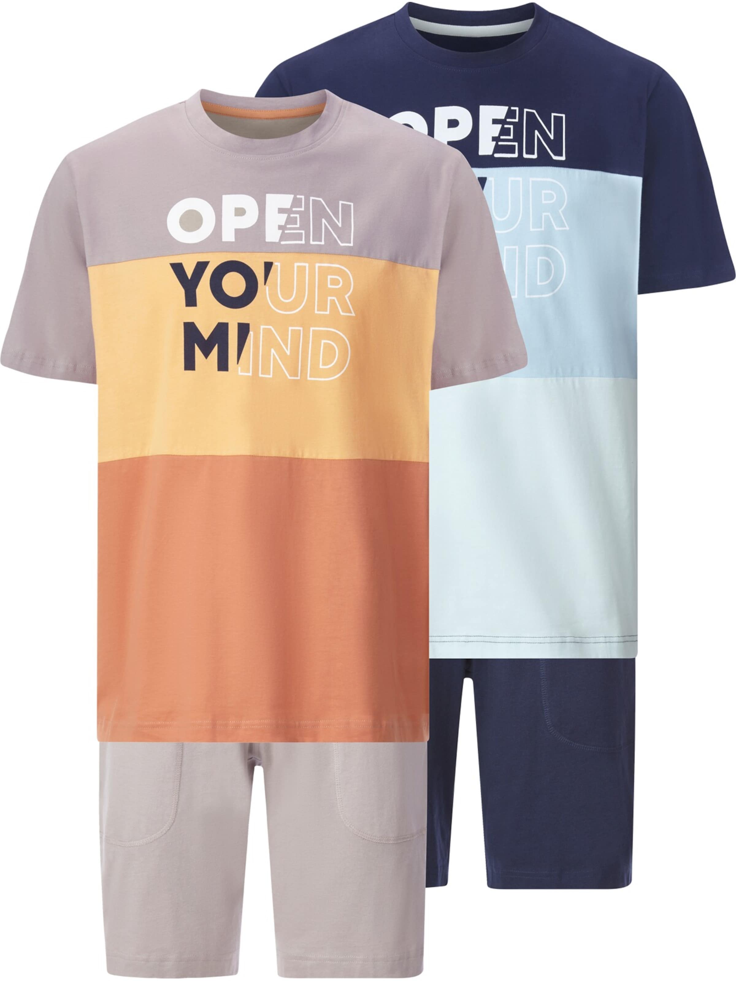 BABISTA Doppelpack Schlafanzug in Mischfarben: Vorderseite