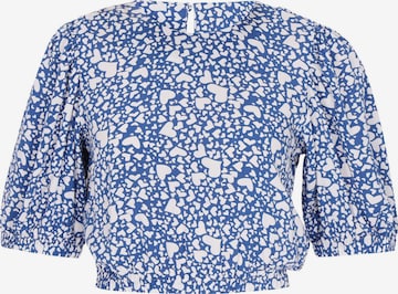 ECY - Blusa em azul: frente