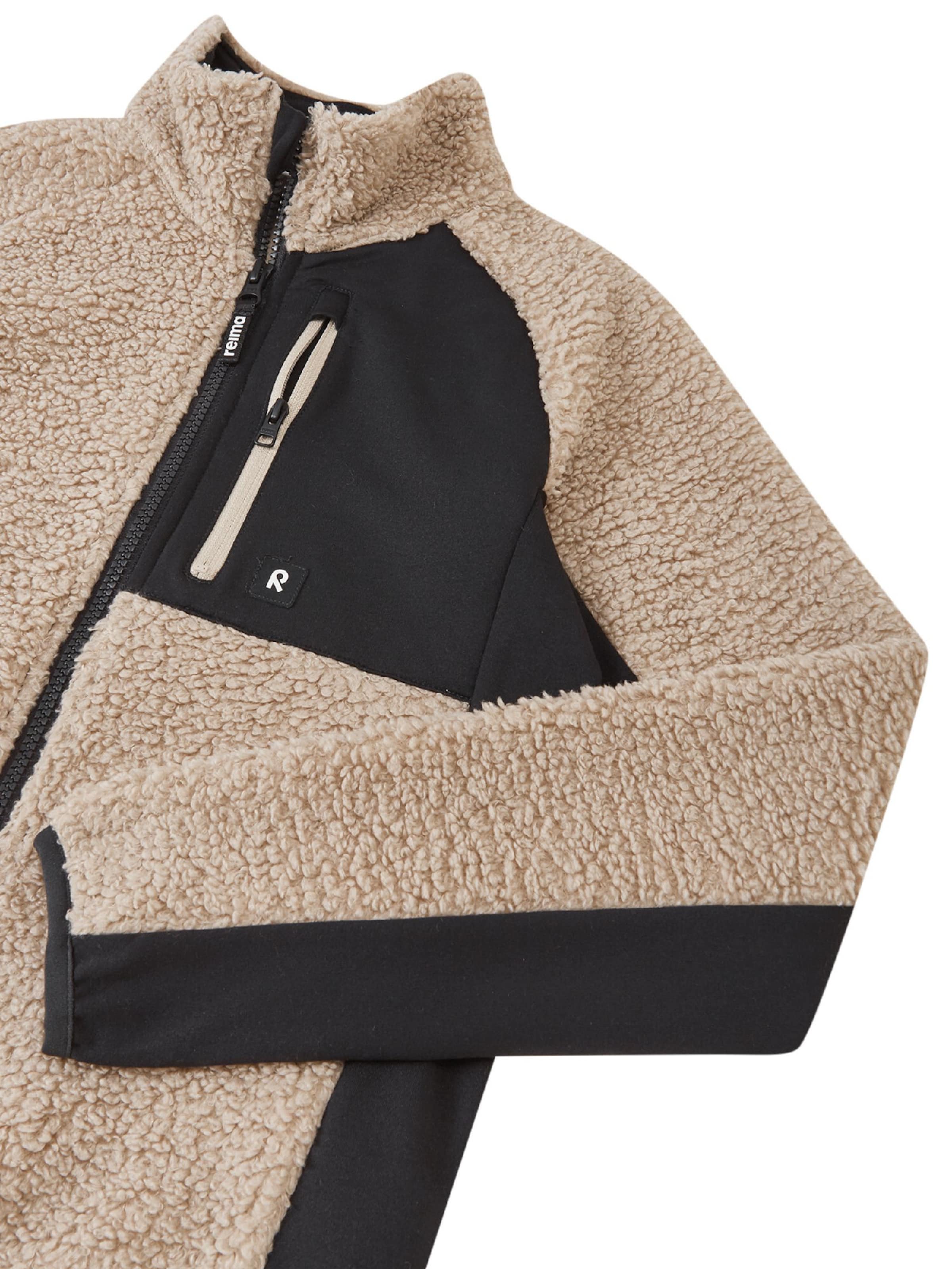 Reima Fleece jas 'Puhku' in Beige: voorkant