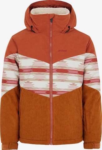 PROTEST Sportjacke 'PRTSWAN JR' in Braun: Vorderseite