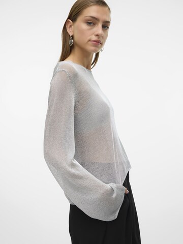 VERO MODA Pullover 'NOVA' in Silber