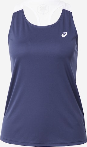 mėlyna ASICS Sportiniai marškinėliai be rankovių: priekis