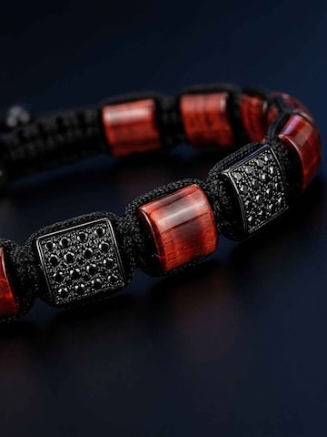 UNIQAL Armband 'RED TIGER EYE' in Gemengde kleuren