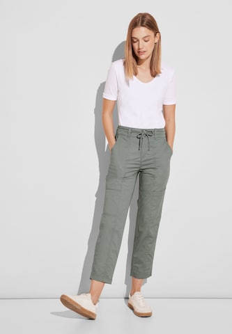 STREET ONE Loose fit Trousers in Green