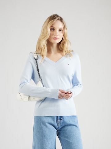 Pull-over TOMMY HILFIGER en bleu : devant