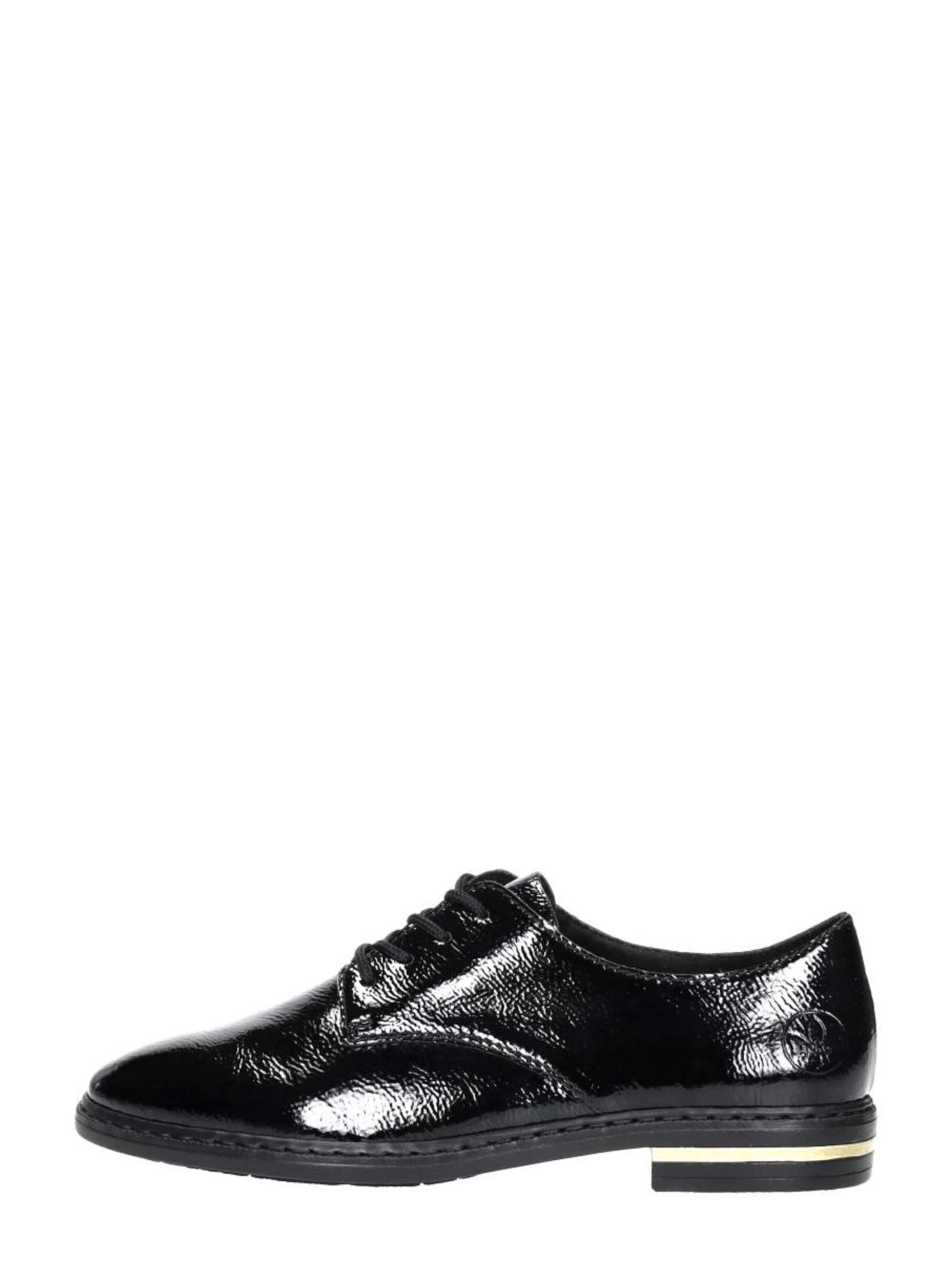 Chaussure à lacets 'Veterschoenen Laag' Rieker en noir : devant