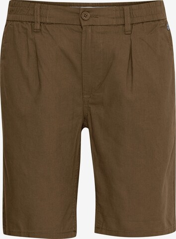 BLEND Regular Pleat-Front Pants 'Woven' in Green: front