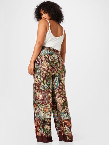 Nasty Gal Plus Wide leg Trousers in Brown