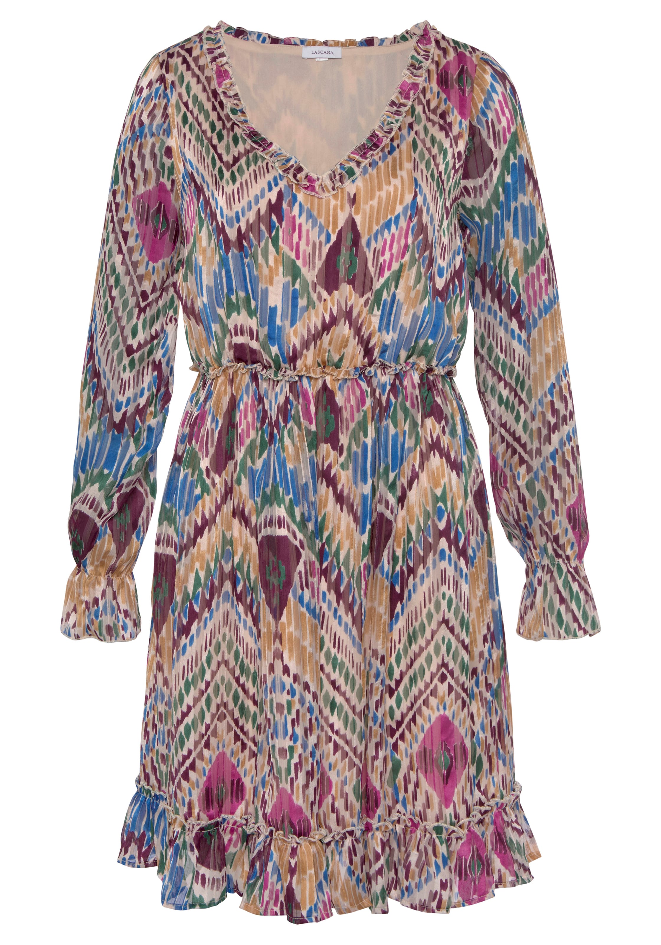 LASCANA Платье в Смешанный: спереди