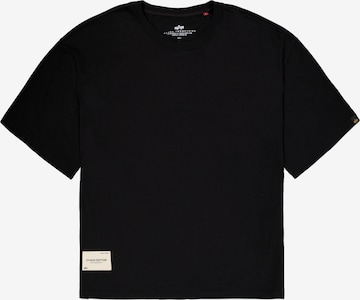 ALPHA INDUSTRIES Paita 'Studio Edition' värissä musta: etupuoli