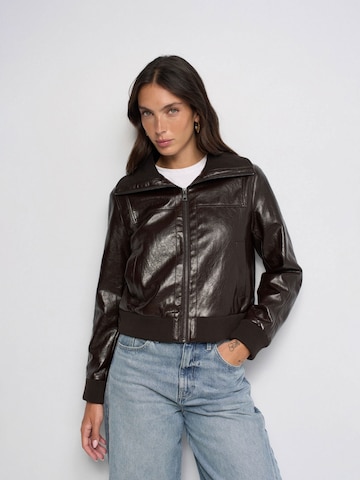 Veste mi-saison Salsa Jeans en marron : devant
