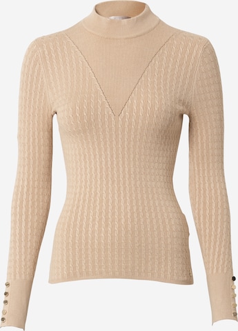 GUESS - Pullover 'Bettie' em bege: frente