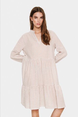 SAINT TROPEZ Dress 'Linette' in Beige: front