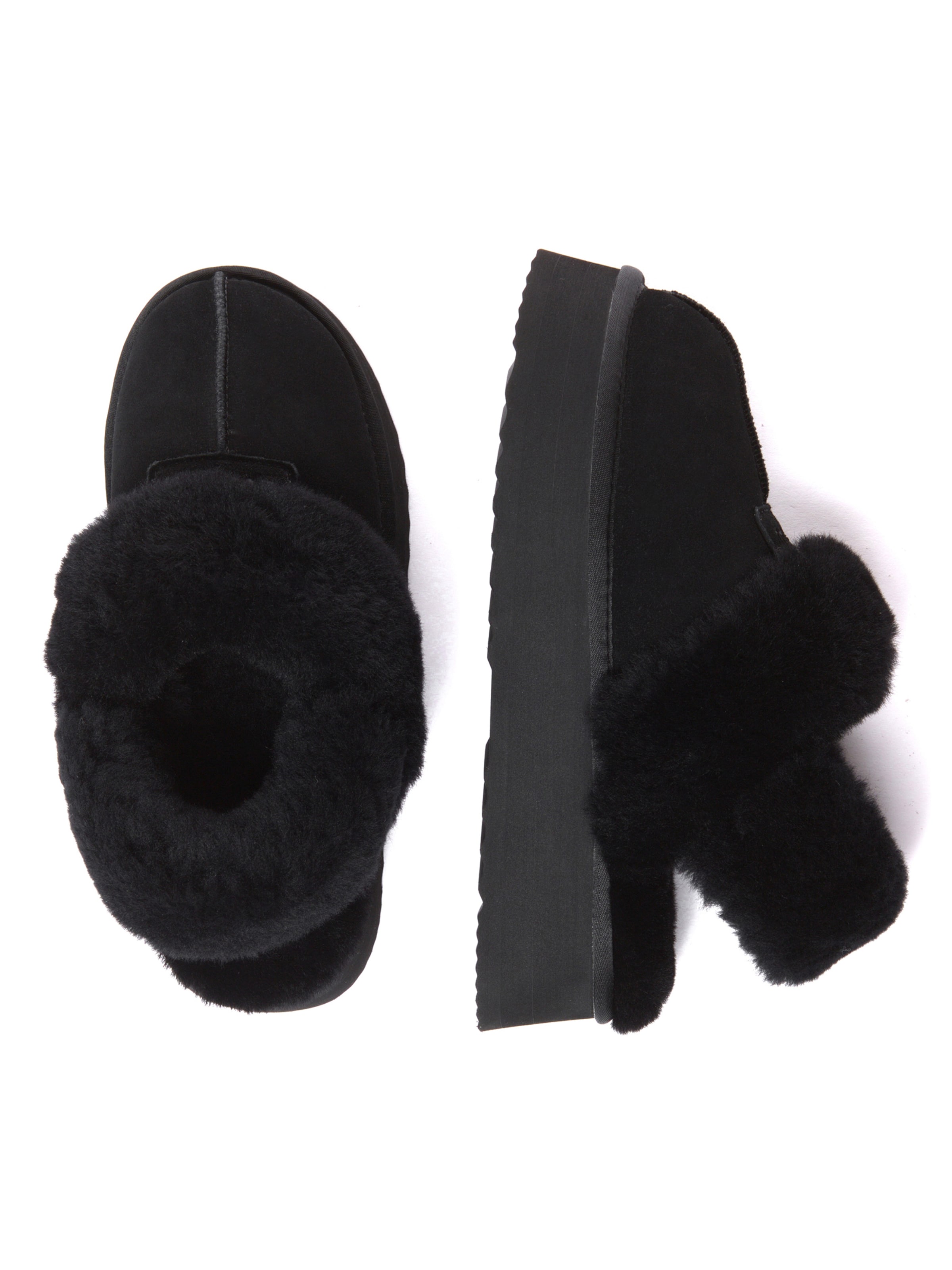 Everau - Pantufa 'Fantail' em preto