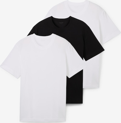 TOM TAILOR Μπλουζάκι σε μαύρο / λευκό, Άποψη προϊόντος