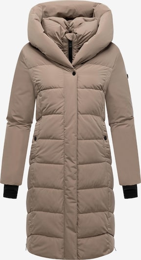 NAVAHOO Pitkä talvitakki 'Laubzauber 14' värissä cappuccino, Tuotenäkymä