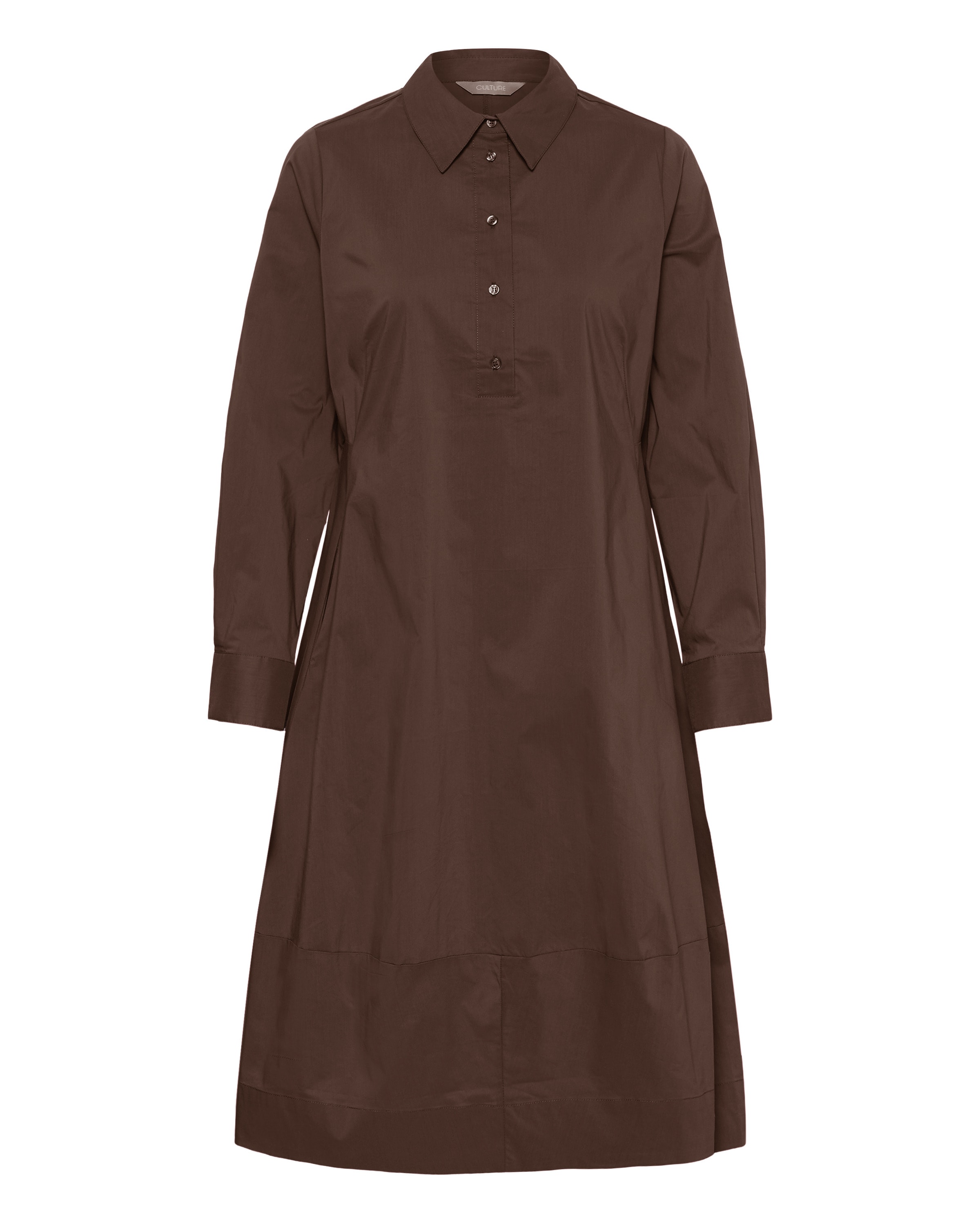 Robe-chemise 'CUDaiva Antoinett' CULTURE en marron : devant