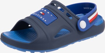 TOMMY HILFIGER Beach & Pool Shoes in Blue: front