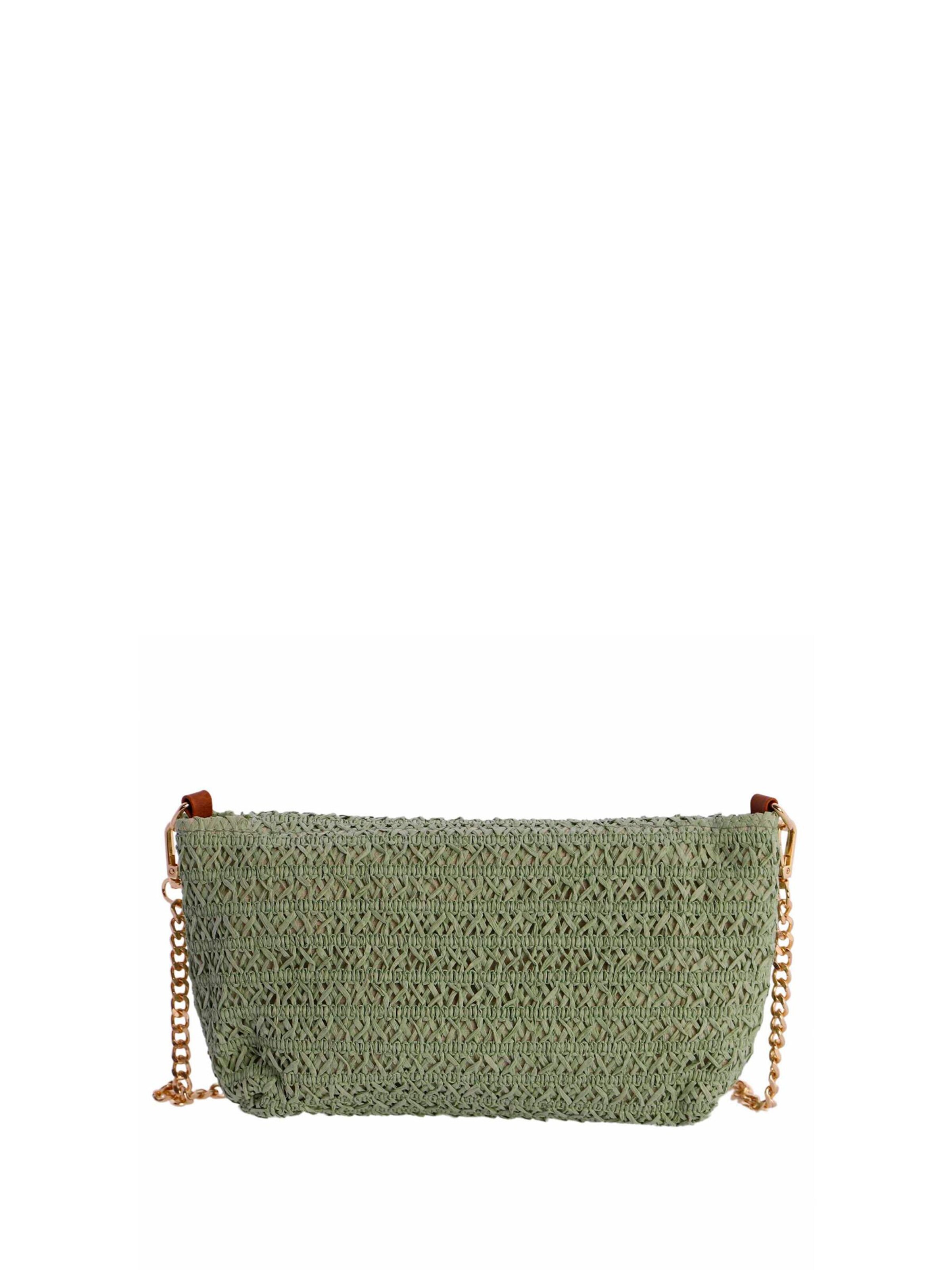 Don Algodon - Bolso de hombro 'Bolso bandolera para mujer Don Algodon Lydia de rafia' en verde