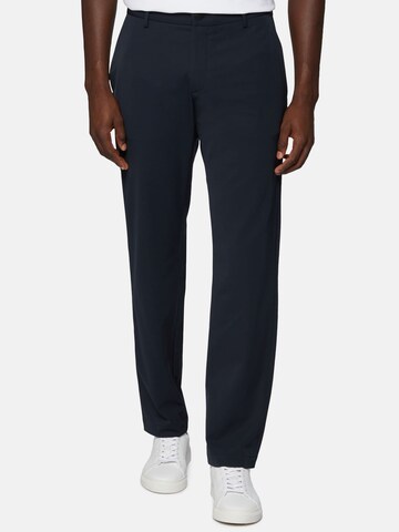 Coupe slim Pantalon Boggi Milano en bleu : devant