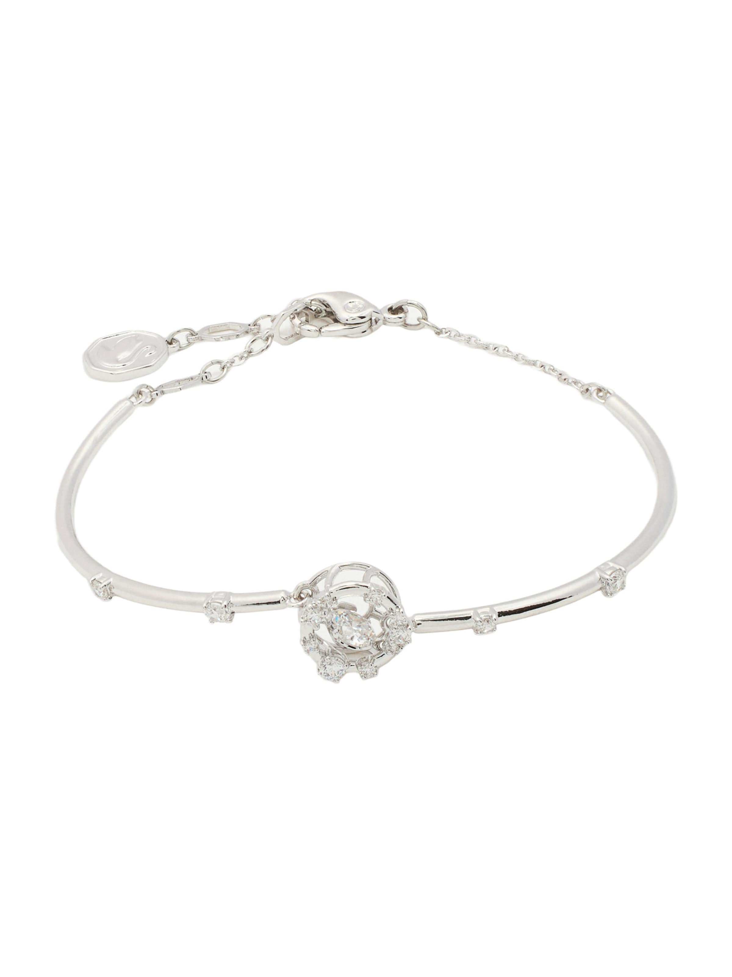 Swarovski Karkötő - ezüst: elől