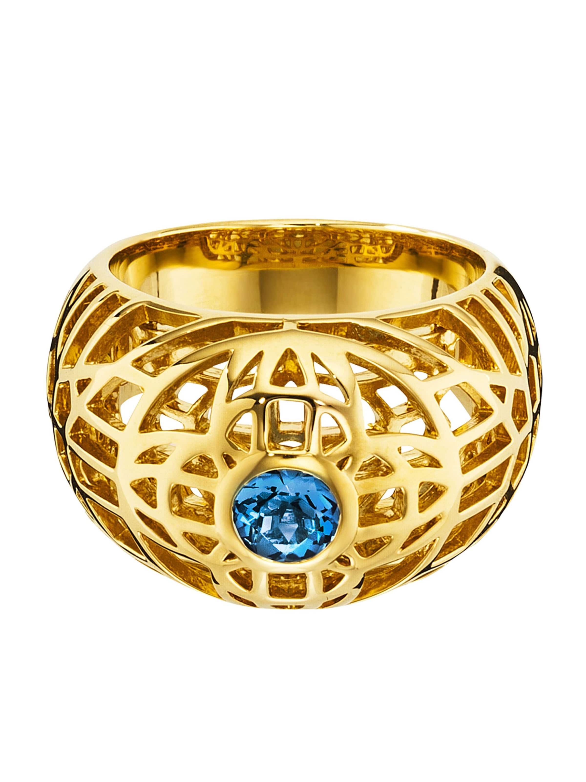 caï Ring in Gelb: Vorderseite