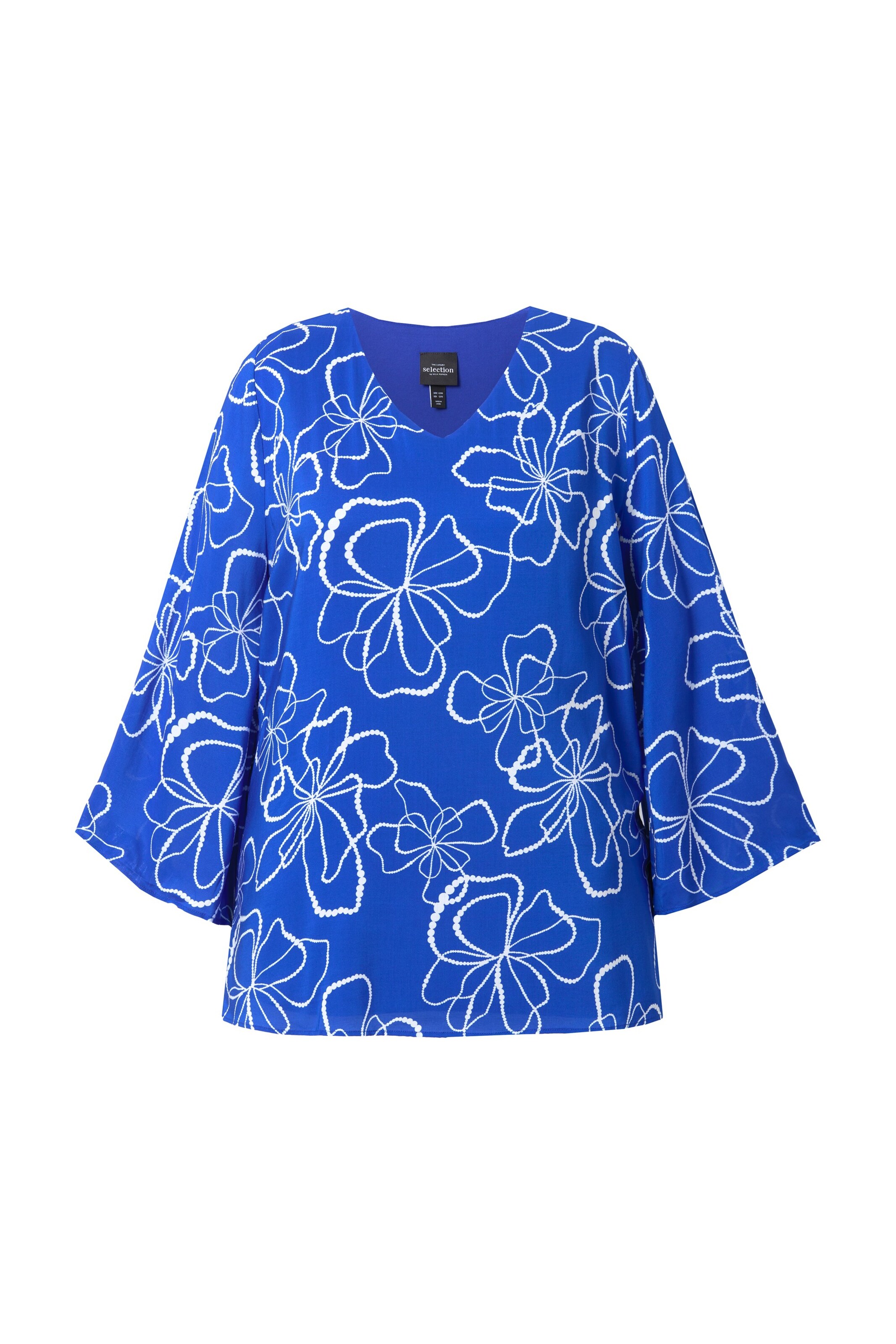 Ulla Popken Bluse in Blau: Vorderseite