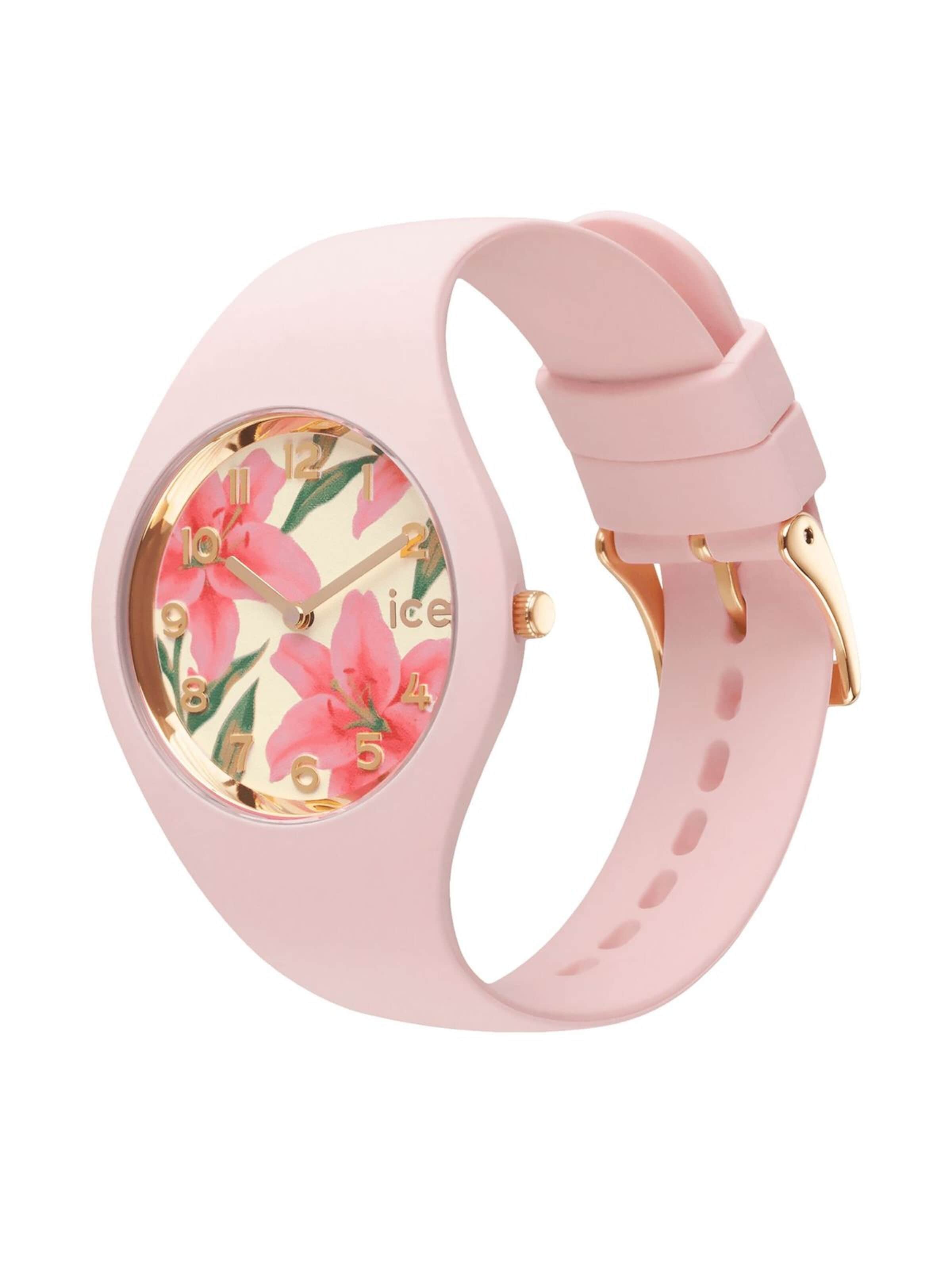 Montre à affichage analogique 'Watch ICE flower' ICE WATCH en rose