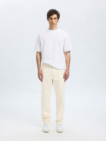 SELECTED HOMME regular Τζιν 'SLH196 SCOTT' σε λευκό