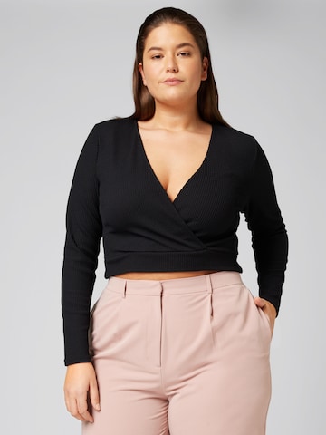 Guido Maria Kretschmer Curvy Shirt 'Carla' in Schwarz: predná strana