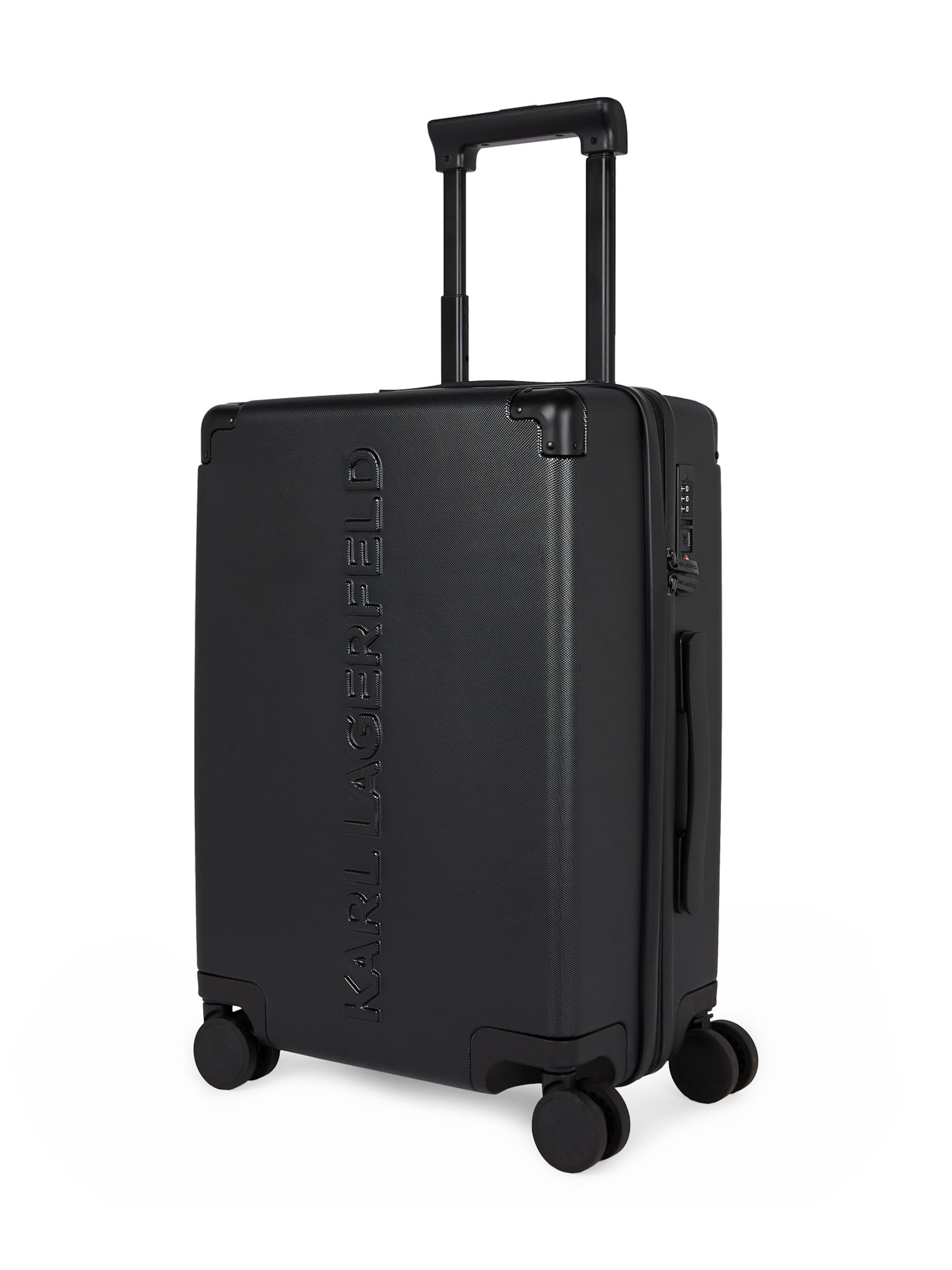 Karl Lagerfeld Kufor na kolieskach - Čierna