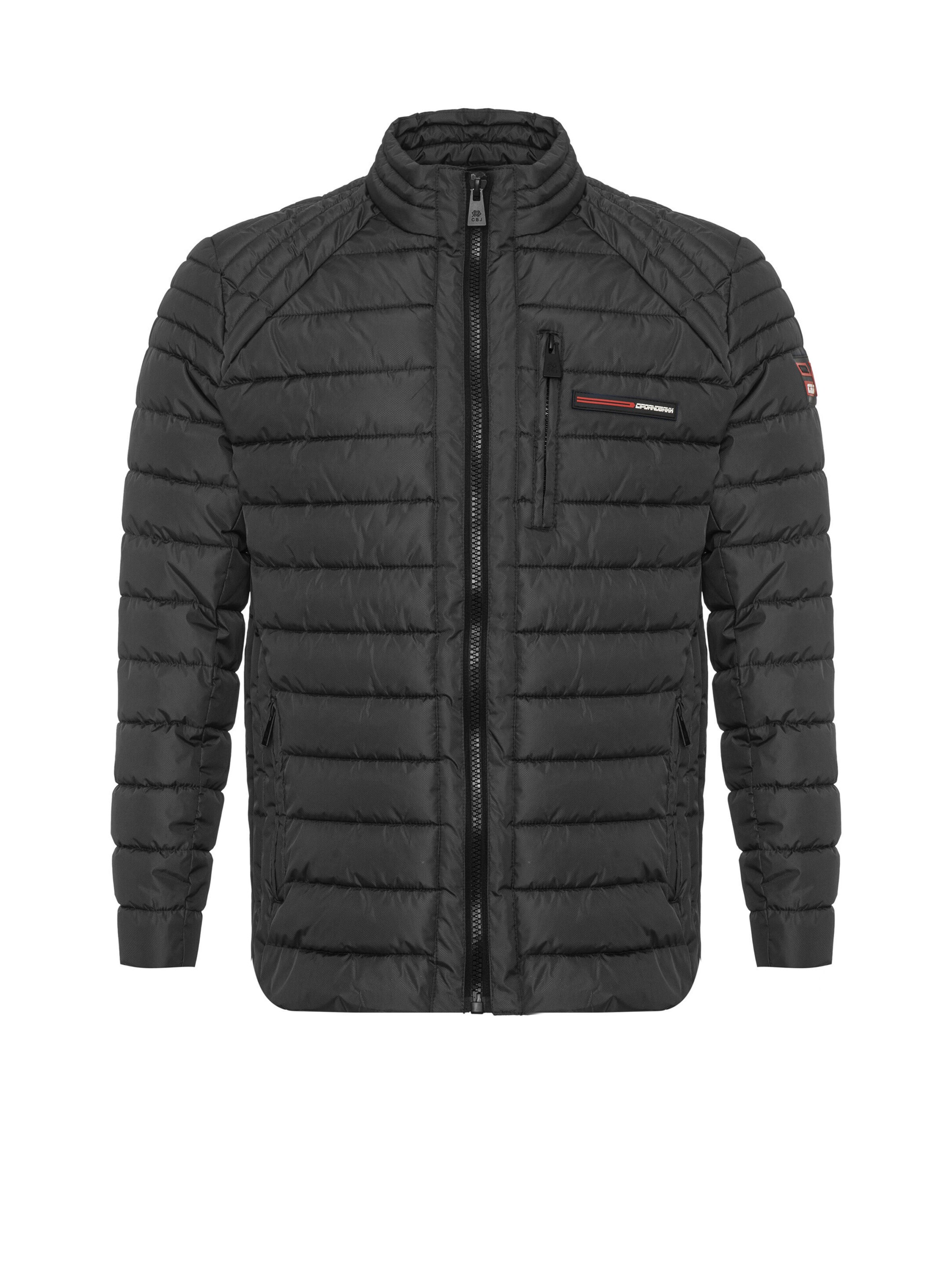 CIPO & BAXX Winterjas 'CM225 ' in Grijs: voorkant