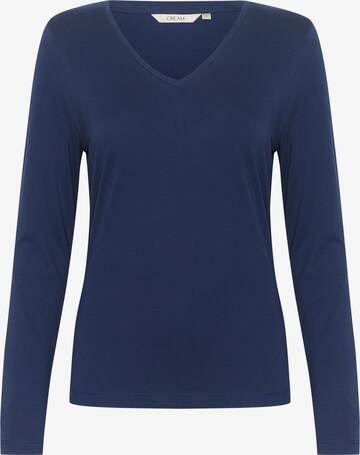 Cream Shirt 'Naia' in Blauw: voorkant