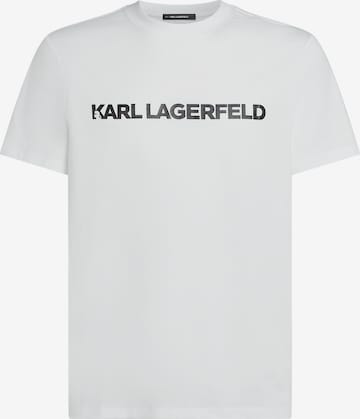 Karl Lagerfeld Μπλουζάκι σε λευκό: μπροστά