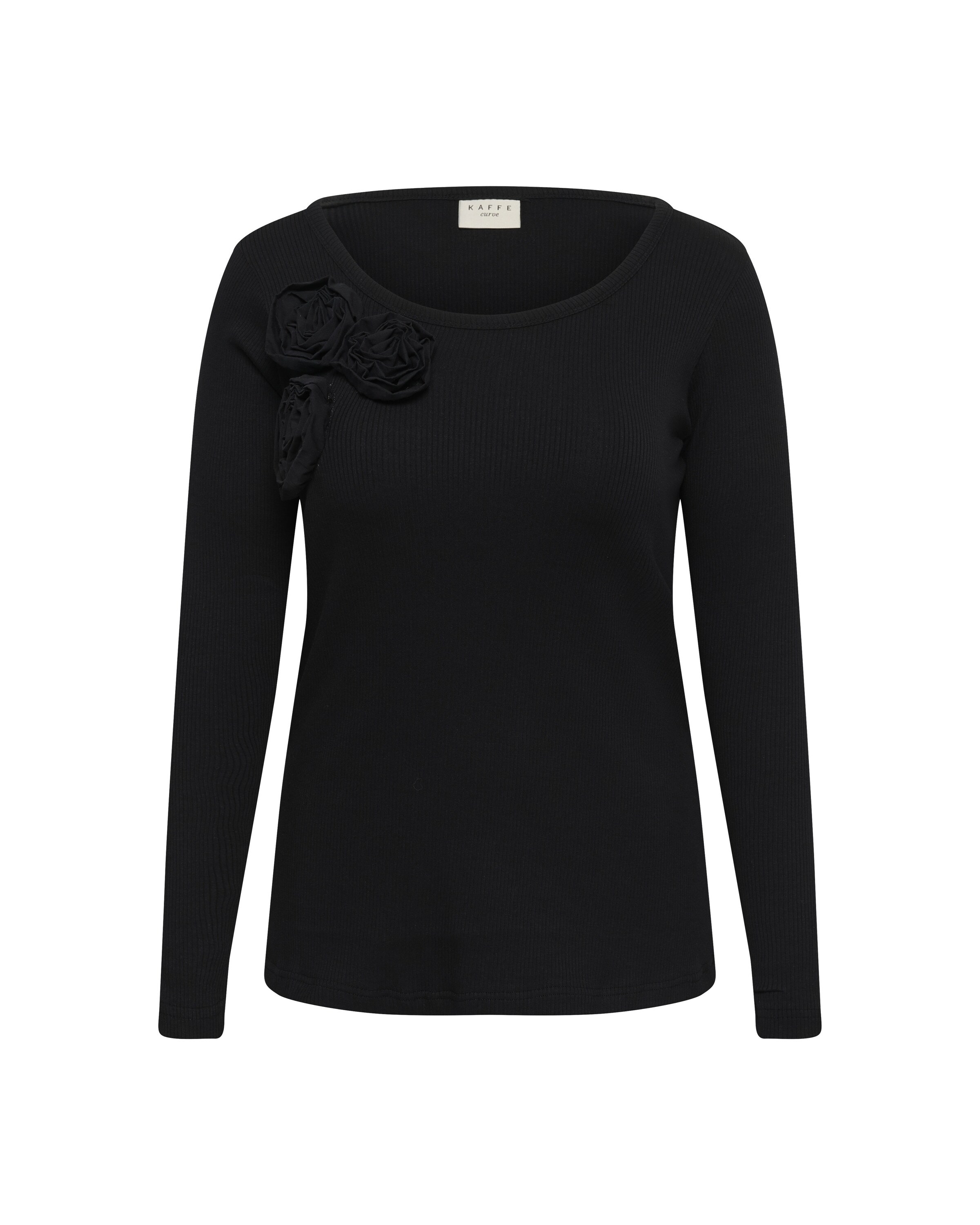 KAFFE CURVE Shirt 'KCsusana' in Schwarz: Vorderseite