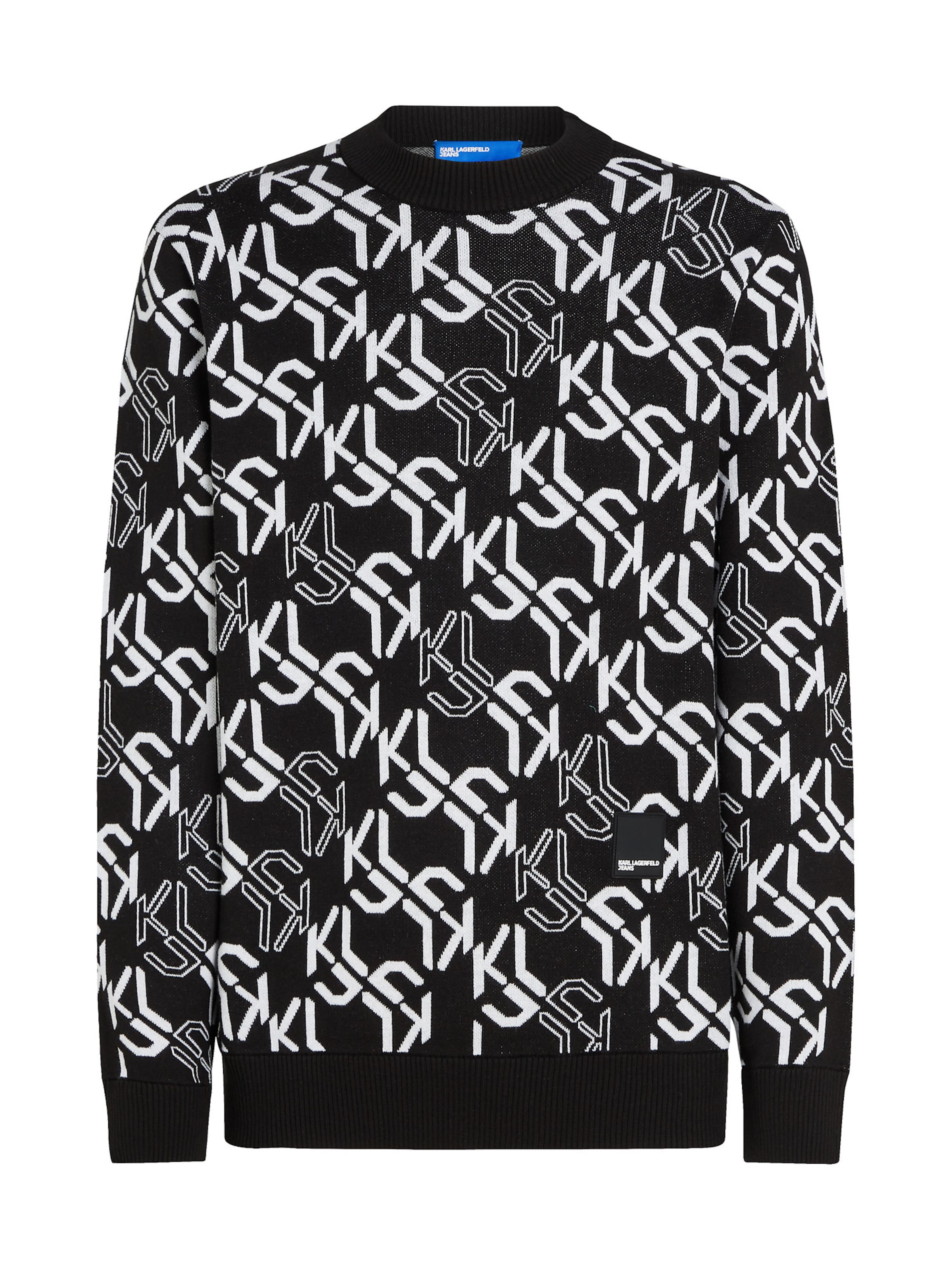 KARL LAGERFELD JEANS Πουλόβερ σε μαύρο: μπροστά