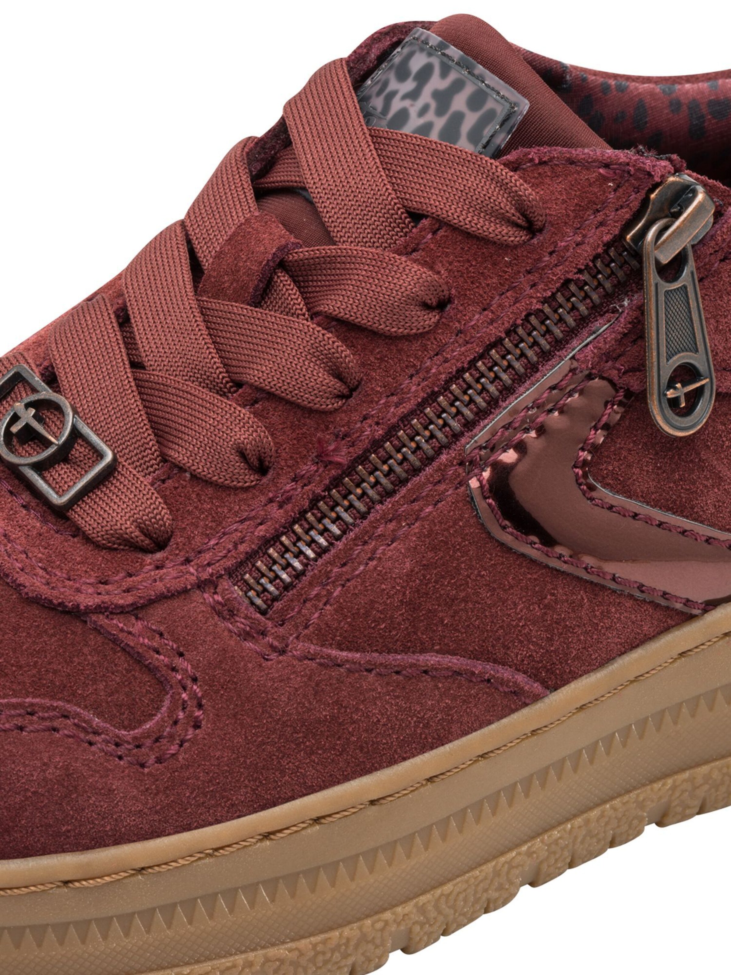 Baskets basses Tamaris en rouge